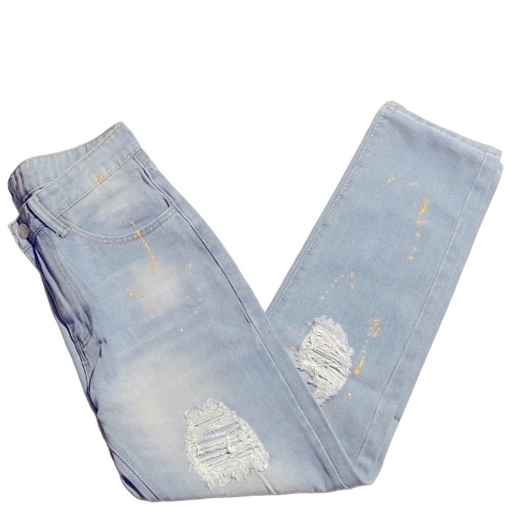 NWT GUYS  RIPPED SKINNY JEANS SIZE 32" - Picture 4 of 5